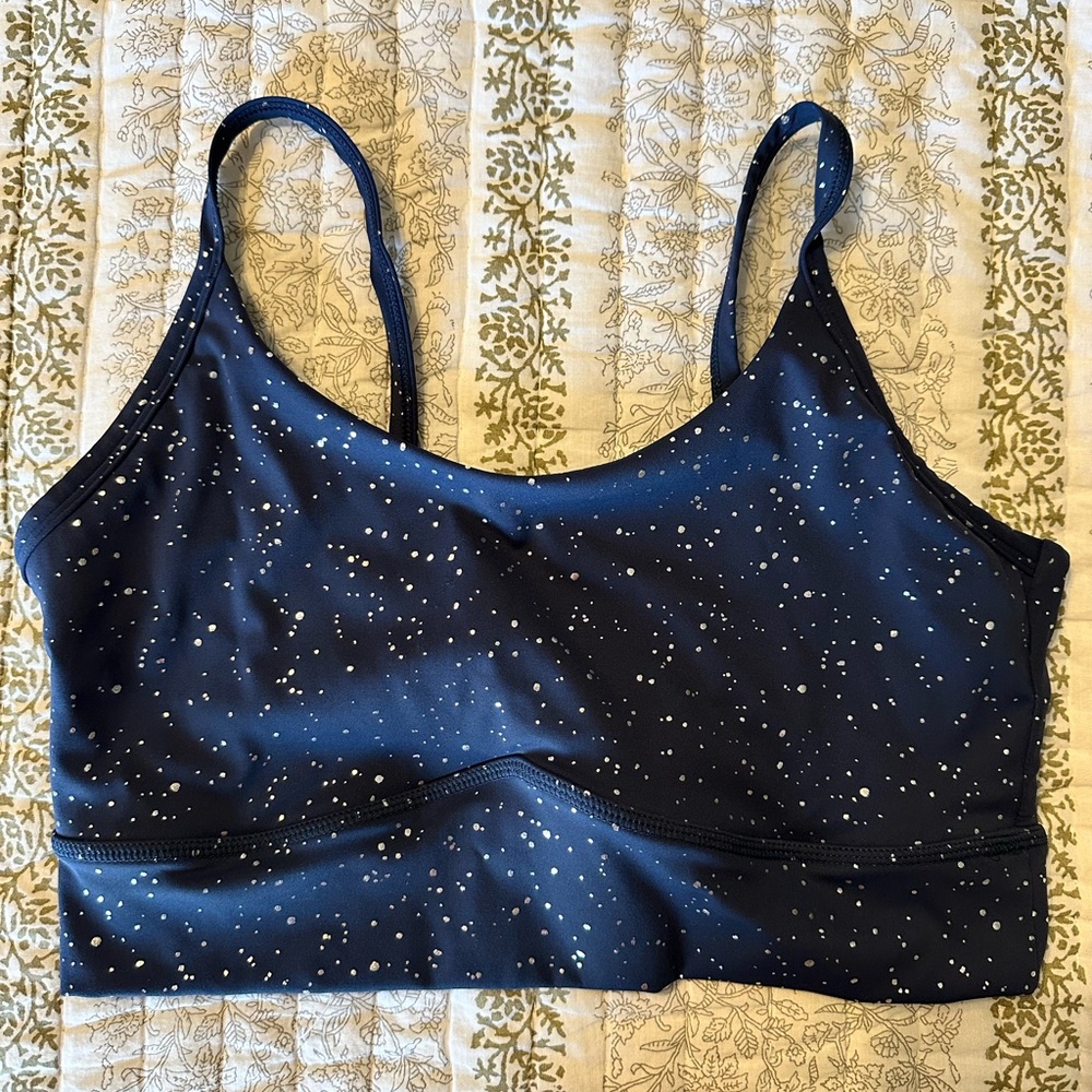 Born Primitive Women's Navy Speckled Sports Bra